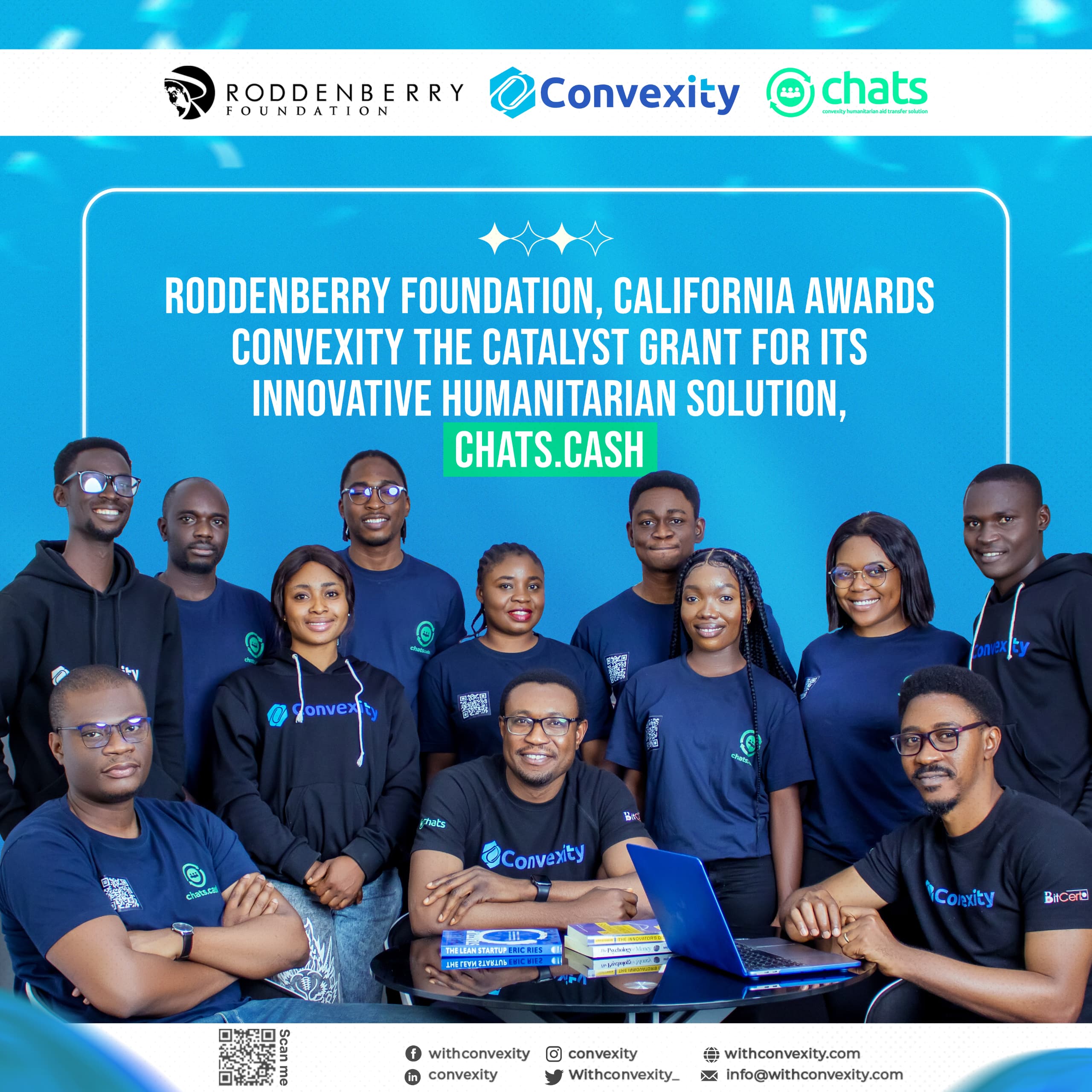 Roddenberry Foundation, California awards Convexity the Catalyst Grant